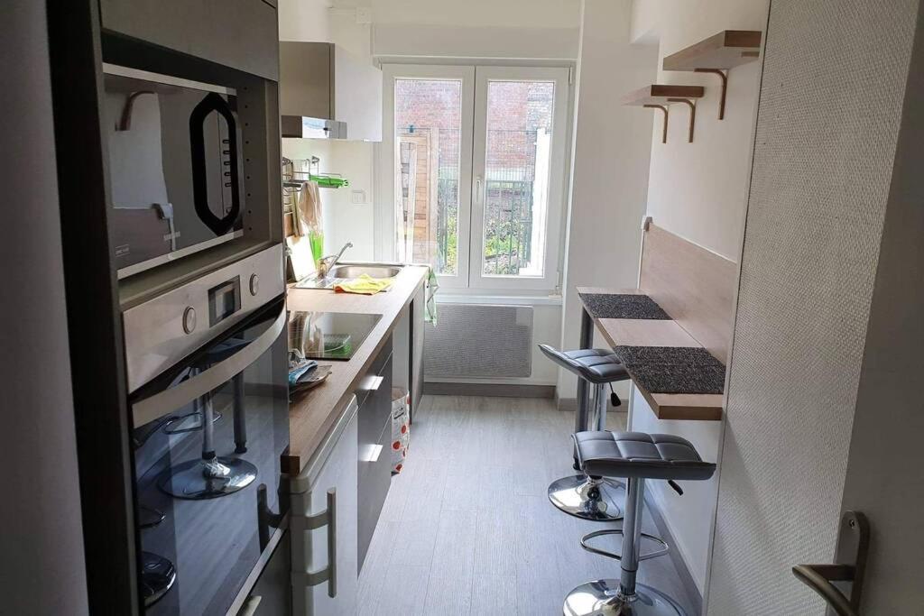 Appartement Avec Jardin Hyper Entre Valenciennes Luaran gambar